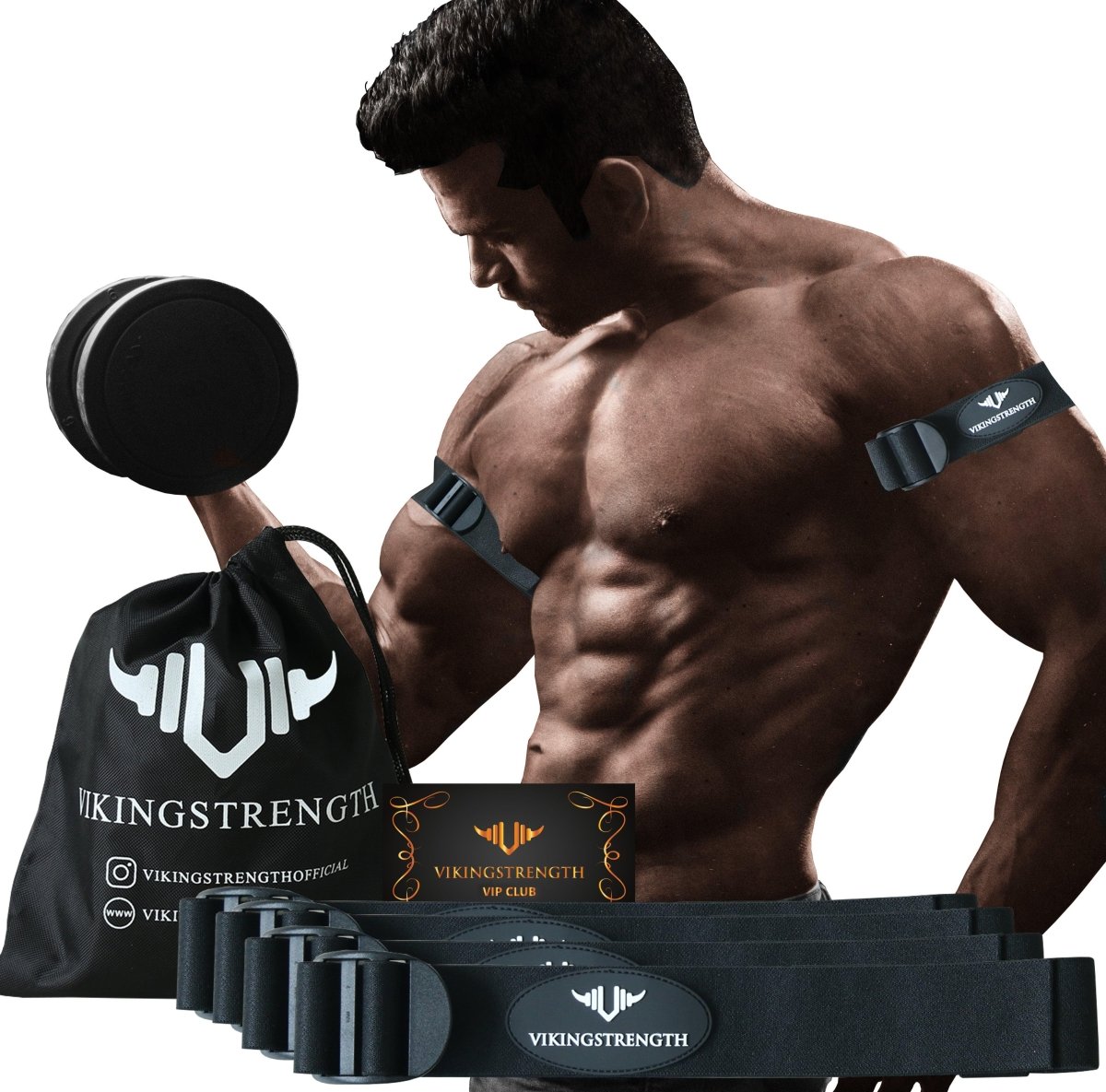 Vikingstrength okklusionsbånd til arme og ben